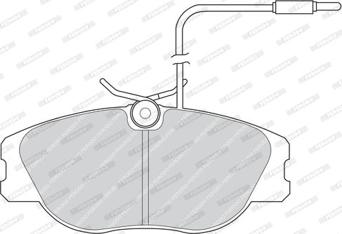 Ferodo FDB565 - Brake Pad Set, disc brake autospares.lv