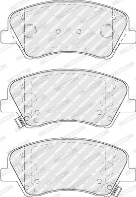 Ferodo FDB5040 - Brake Pad Set, disc brake autospares.lv