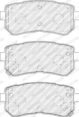 Ferodo FDB5066 - Brake Pad Set, disc brake autospares.lv