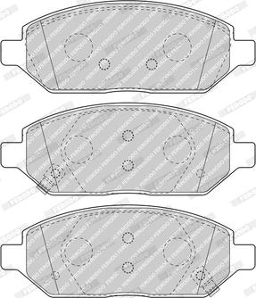 Ferodo FDB5019 - Brake Pad Set, disc brake autospares.lv