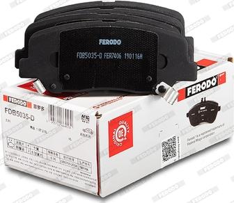 Ferodo FDB5035-D - Brake Pad Set, disc brake autospares.lv