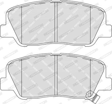 Ferodo FDB5035-D - Brake Pad Set, disc brake autospares.lv