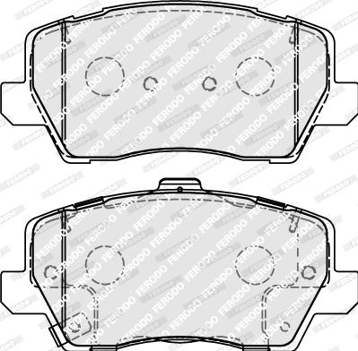 Ferodo FDB5037 - Brake Pad Set, disc brake autospares.lv