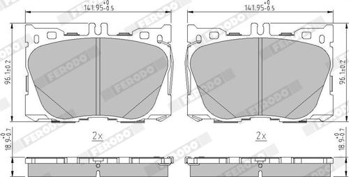 Ferodo FDB5149 - Brake Pad Set, disc brake autospares.lv