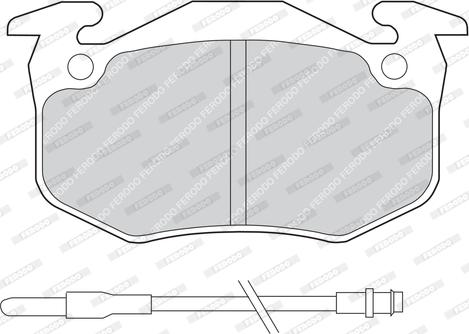 Ferodo FDB537 - Brake Pad Set, disc brake autospares.lv