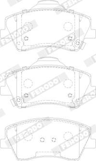 Ferodo FDB5205 - Brake Pad Set, disc brake autospares.lv