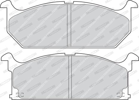 Ferodo FDB528 - Brake Pad Set, disc brake autospares.lv