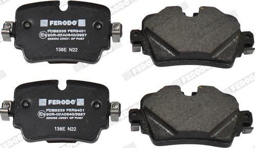 Ferodo FDB5235 - Brake Pad Set, disc brake autospares.lv