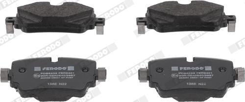 Ferodo FDB5235 - Brake Pad Set, disc brake autospares.lv