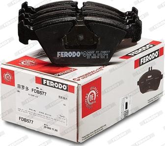 Ferodo FDB577 - Brake Pad Set, disc brake autospares.lv