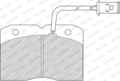 Ferodo FDB655 - Brake Pad Set, disc brake autospares.lv