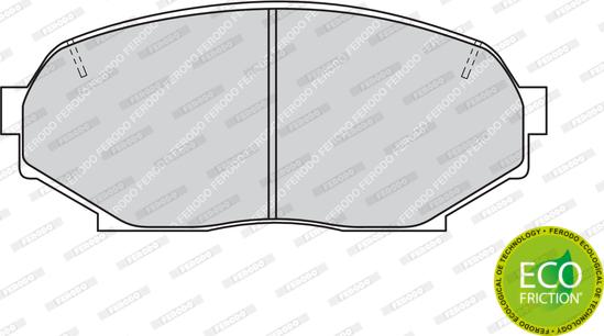 Ferodo FDB653 - Brake Pad Set, disc brake autospares.lv