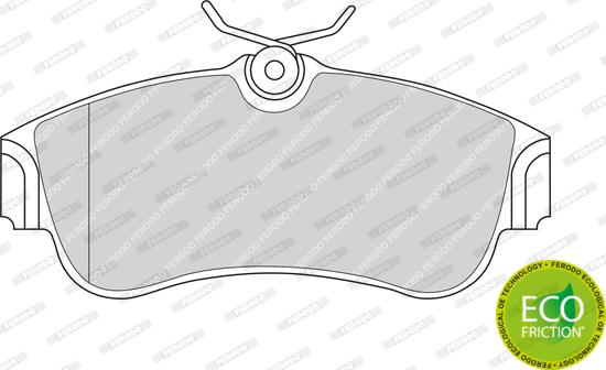 Ferodo FDB604 - Brake Pad Set, disc brake autospares.lv