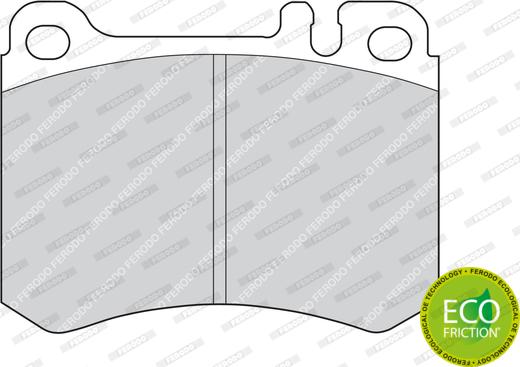 Ferodo FDB629 - Brake Pad Set, disc brake autospares.lv