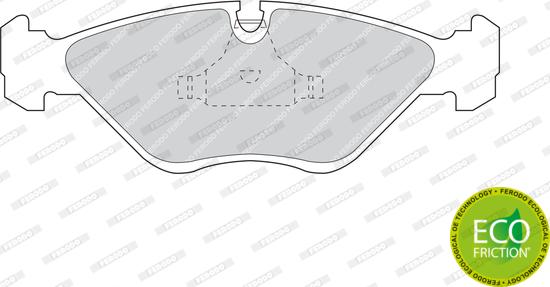 Ferodo FDB670 - Brake Pad Set, disc brake autospares.lv