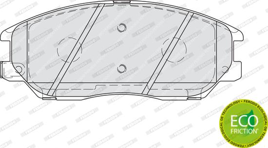 Ferodo FDB1999 - Brake Pad Set, disc brake autospares.lv