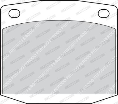 Ferodo FDB199 - Brake Pad Set, disc brake autospares.lv