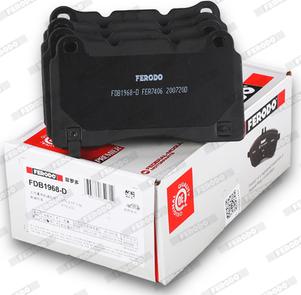 Ferodo FDB1968-D - Brake Pad Set, disc brake autospares.lv