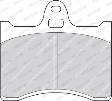 Ferodo FDB196 - Brake Pad Set, disc brake autospares.lv