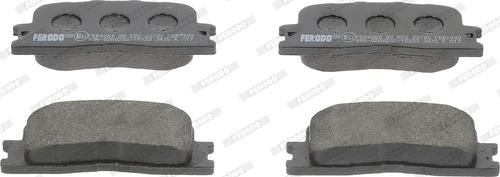 Ferodo FDB1909 - Brake Pad Set, disc brake autospares.lv