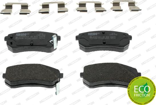 Ferodo FDB1902 - Brake Pad Set, disc brake autospares.lv