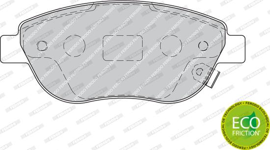 Ferodo FDB1919 - Brake Pad Set, disc brake autospares.lv