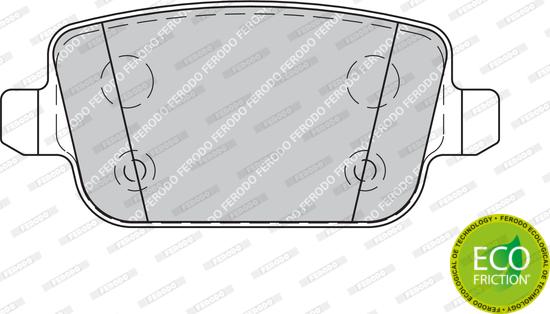 Ferodo FDB1917 - Brake Pad Set, disc brake autospares.lv