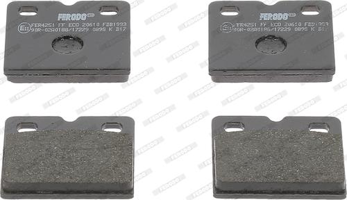 Ferodo FDB1983 - Brake Pad Set, disc brake autospares.lv