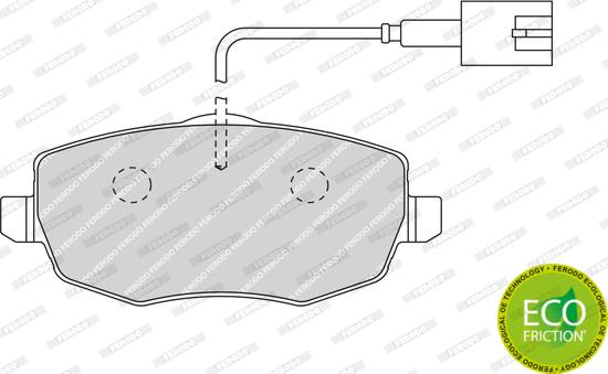 Ferodo FDB1976 - Brake Pad Set, disc brake autospares.lv