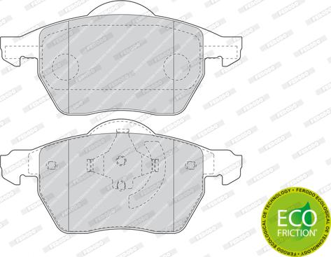 Ferodo FDB1495 - Brake Pad Set, disc brake autospares.lv