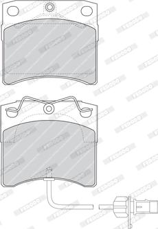 Ferodo FDB1492 - Brake Pad Set, disc brake autospares.lv