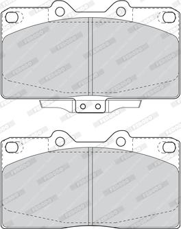 Ferodo FDB1448 - Brake Pad Set, disc brake autospares.lv