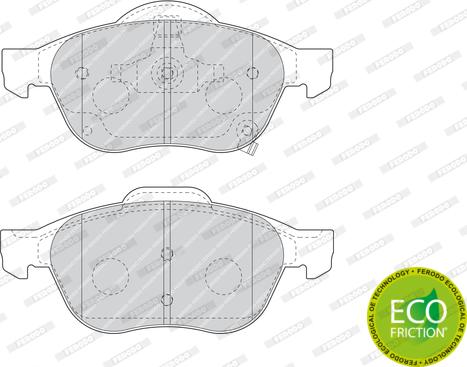 Ferodo FDB1447 - Brake Pad Set, disc brake autospares.lv