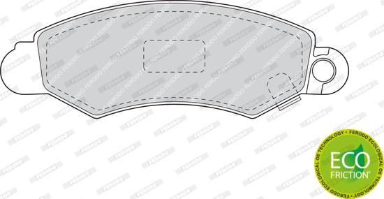 Ferodo FDB1459 - Brake Pad Set, disc brake autospares.lv