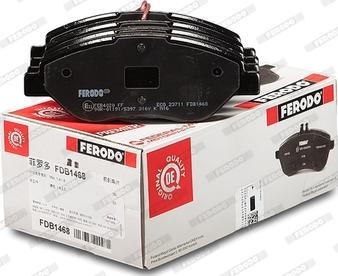 Ferodo FDB1468 - Brake Pad Set, disc brake autospares.lv