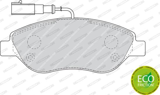 Ferodo FDB1468 - Brake Pad Set, disc brake autospares.lv