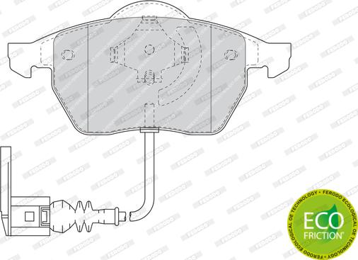 Ferodo FDB1463 - Brake Pad Set, disc brake autospares.lv