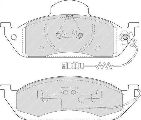 Alpha Brakes HKP-ME-023 - Brake Pad Set, disc brake autospares.lv