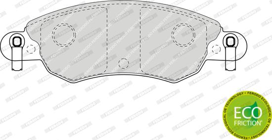 Ferodo FDB1410 - Brake Pad Set, disc brake autospares.lv