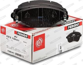 Ferodo FDB1411 - Brake Pad Set, disc brake autospares.lv