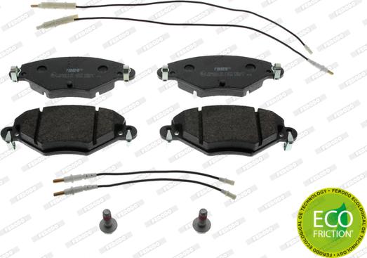 Ferodo FDB1411 - Brake Pad Set, disc brake autospares.lv