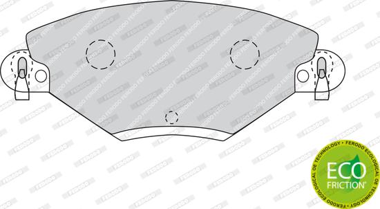 Ferodo FDB1411 - Brake Pad Set, disc brake autospares.lv