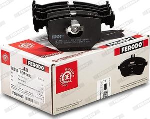 Ferodo FDB1483 - Brake Pad Set, disc brake autospares.lv