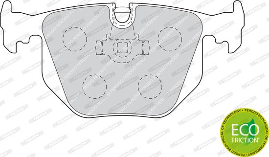 Ferodo FDB1483 - Brake Pad Set, disc brake autospares.lv