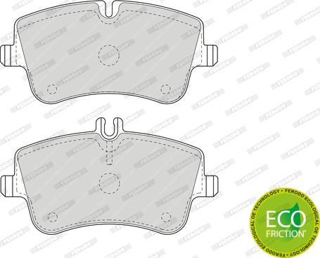 Ferodo FDB1429 - Brake Pad Set, disc brake autospares.lv