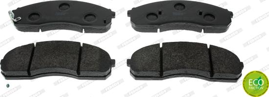 Ferodo FDB1595 - Brake Pad Set, disc brake autospares.lv