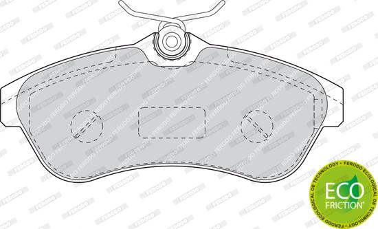 Ferodo FDB1543 - Brake Pad Set, disc brake autospares.lv