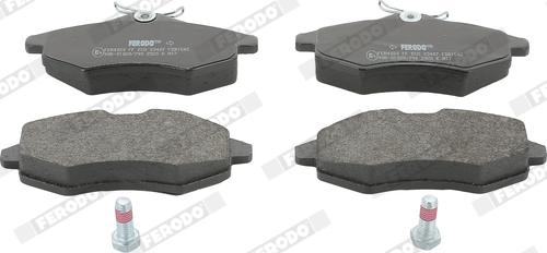 Ferodo FDB1542 - Brake Pad Set, disc brake autospares.lv