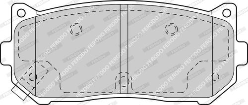 Ferodo FDB1569-D - Brake Pad Set, disc brake autospares.lv