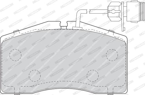 Ferodo FDB1509 - Brake Pad Set, disc brake autospares.lv